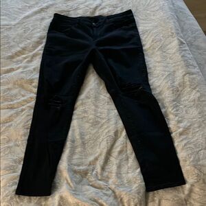 American Eagle Outfitters Black Skinny Jeans distressed style